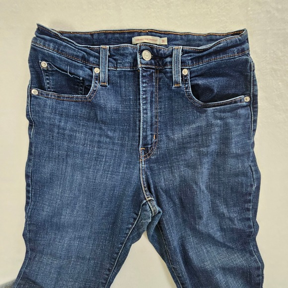 Levi's Denim - Levis 725 High Rise Bootcut Jeans Dark Wash Indigo Blue 18759-0038 Womens 31x30